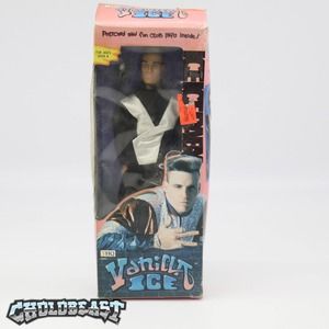 Vanilla Ice Silver V-Neck 1991 THQ Sealed In Box 12” Hip Hop Rap Action figure
